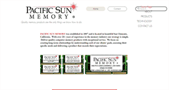 Desktop Screenshot of pacificsunmemory.com